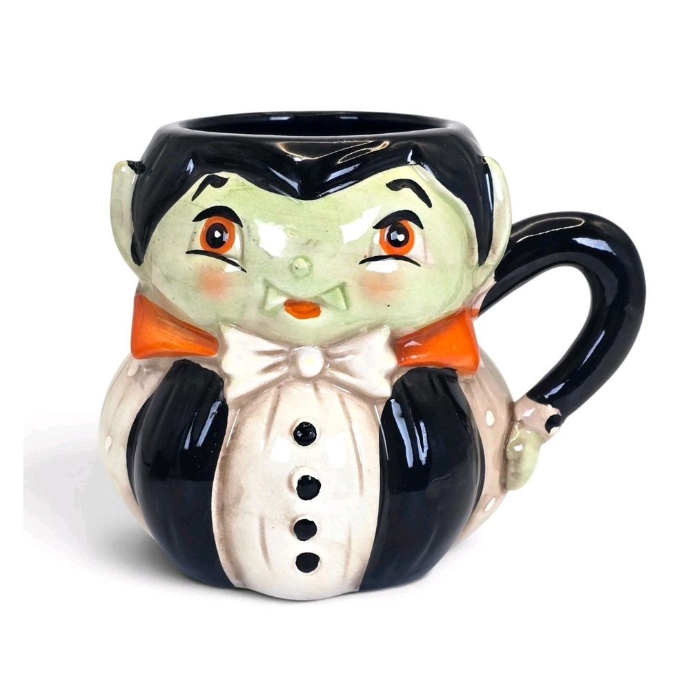 Johanna Parker Vampire Dracula Mug Halloween Ceramic Figural Cup